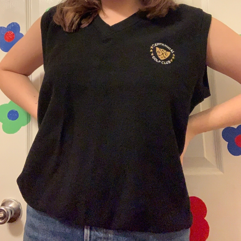 🏌️Centennial Golf Club Y2k Black Vest🏌️